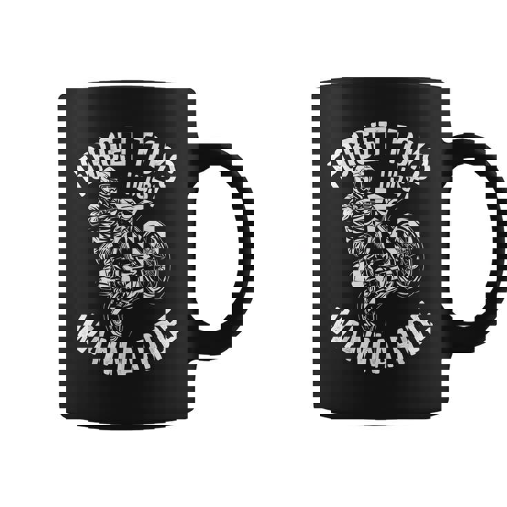 モトクロス ライダー ダートバイク ヘルメット Forget Toys I Just Wanna コーヒーマグ