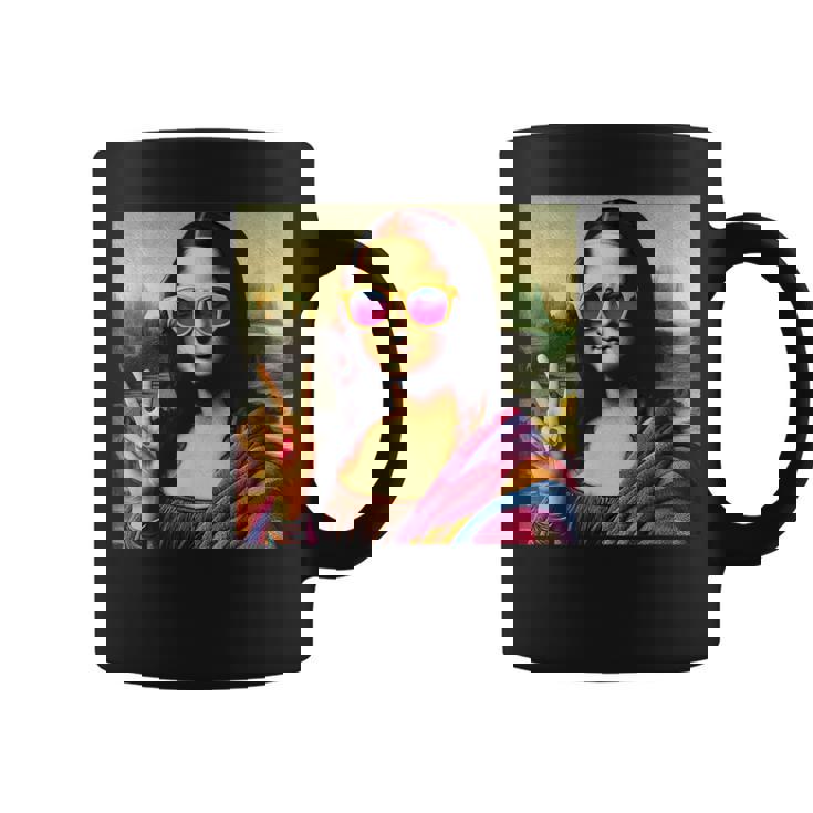 モナリザvサイン コーヒーマグ