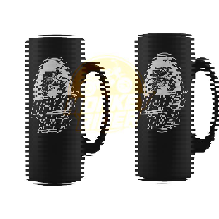 モンキーバイクライダーレトロクラシック原付オートバイtシャツ コーヒーマグ