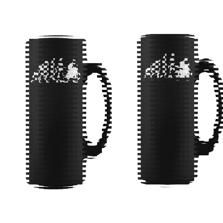 モーターサイクリスト バイカーの進化バイク コーヒーマグ