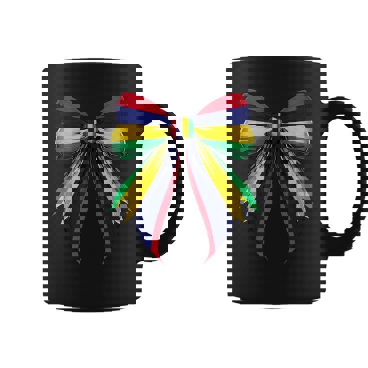 モーリシャス国旗 モーリシャスのプライド コケットリボン コーヒーマグ