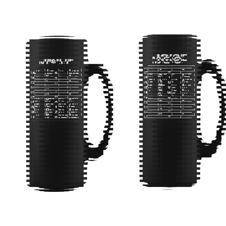 モールス信号チャート文字番号翻訳者ギフト Morse Code コーヒーマグ