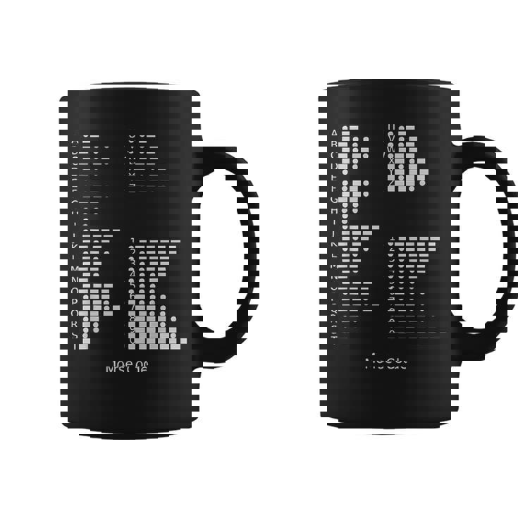 モールス符号tシャツ 国際モールス符号アルファベットシャツ コーヒーマグ