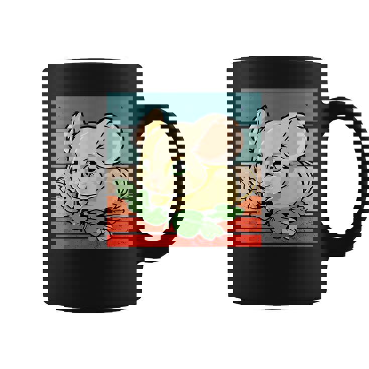 ヤマネ かわいい緑の葉 大きな目 愛らしい甘い動物 コーヒーマグ