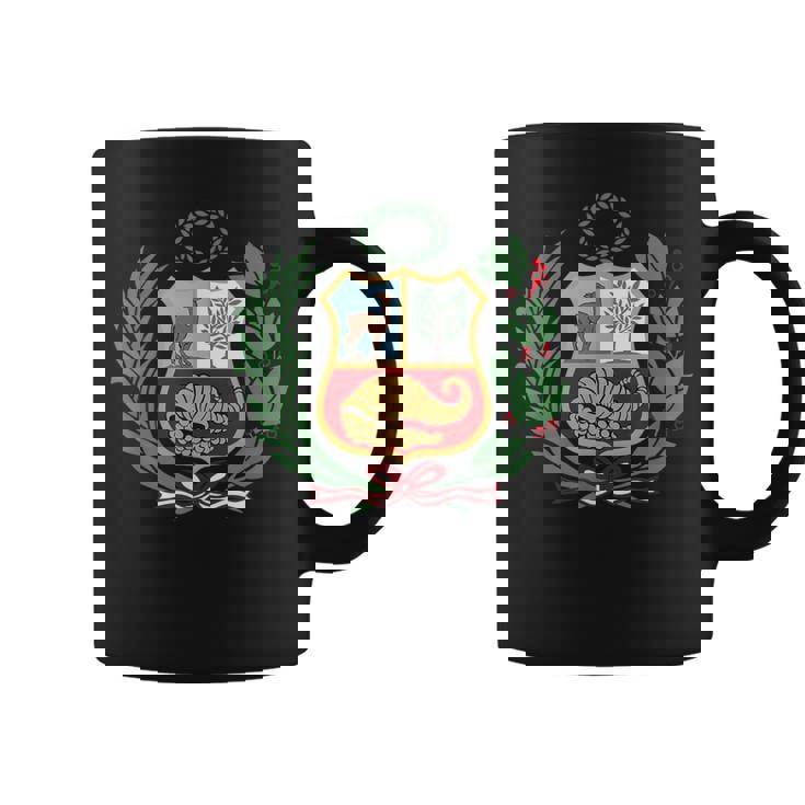 ユニセックス ペルーポロ ペルーストライプ レッド フットボール サッカー クレスト コーヒーマグ