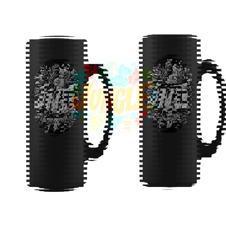 ユニークなスタイルの素晴らしいジャングルグラフィック。 コーヒーマグ