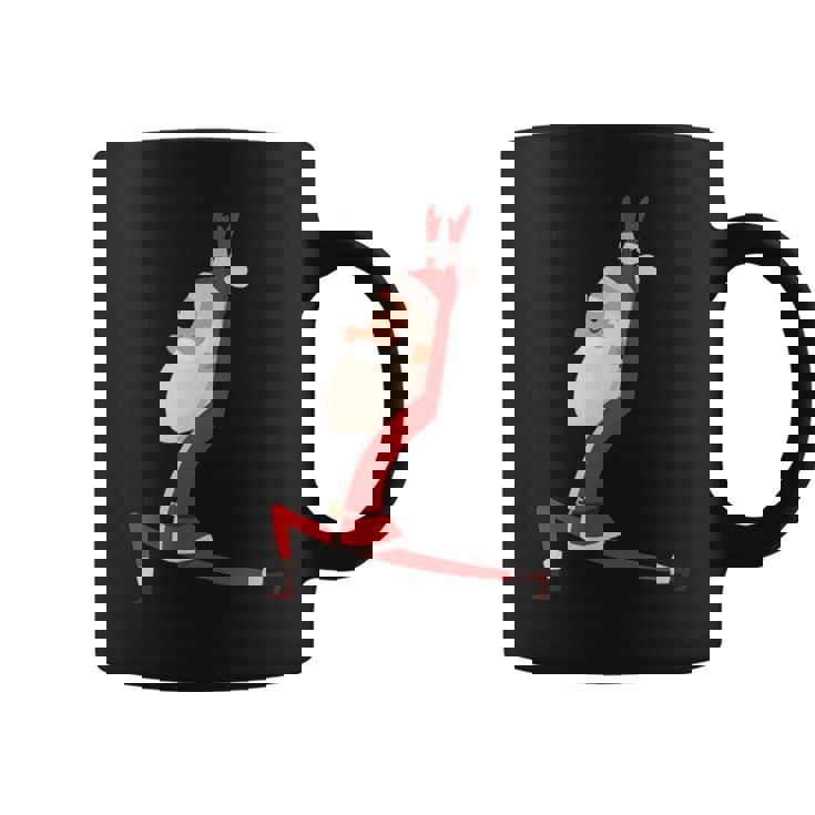 ヨガ サンタ クリスマス ワークアウト コーヒーマグ