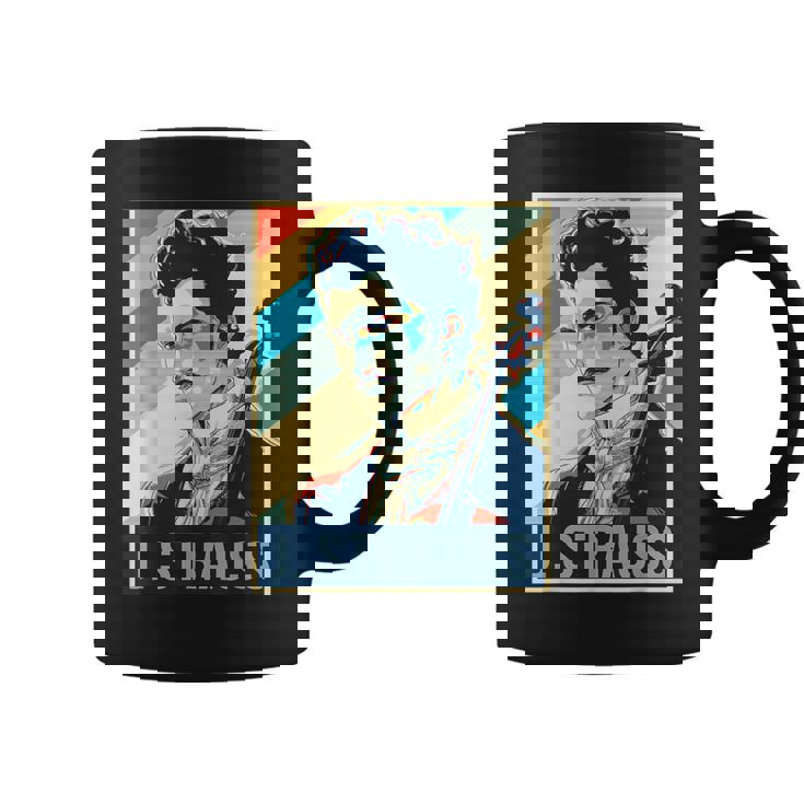 ヨハン・シュトラウス ポスター ミュージシャン 作曲家 コーヒーマグ