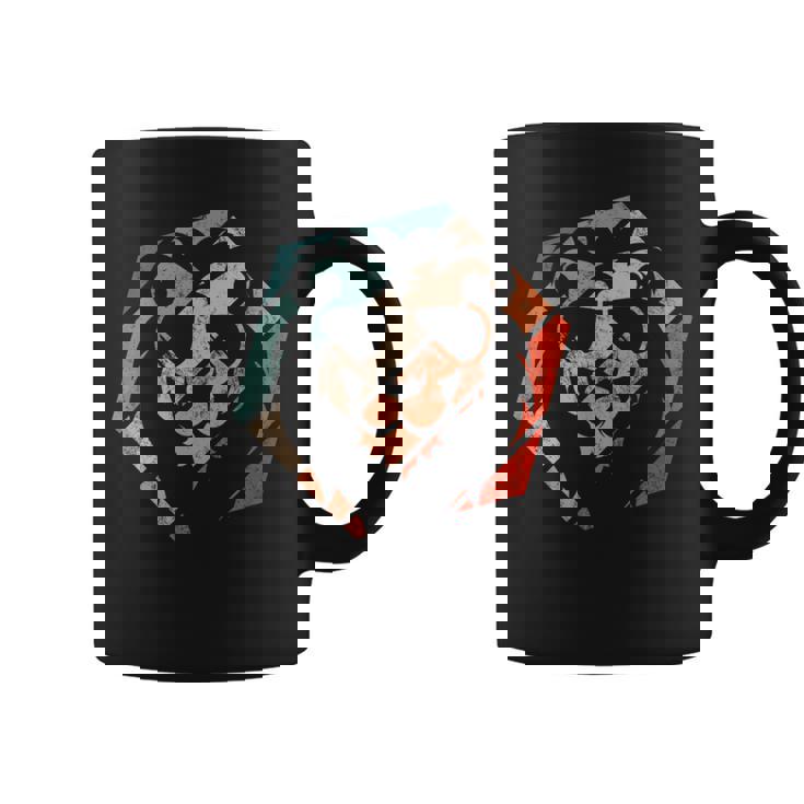 ライオン レトロスタイル ビンテージ コーヒーマグ