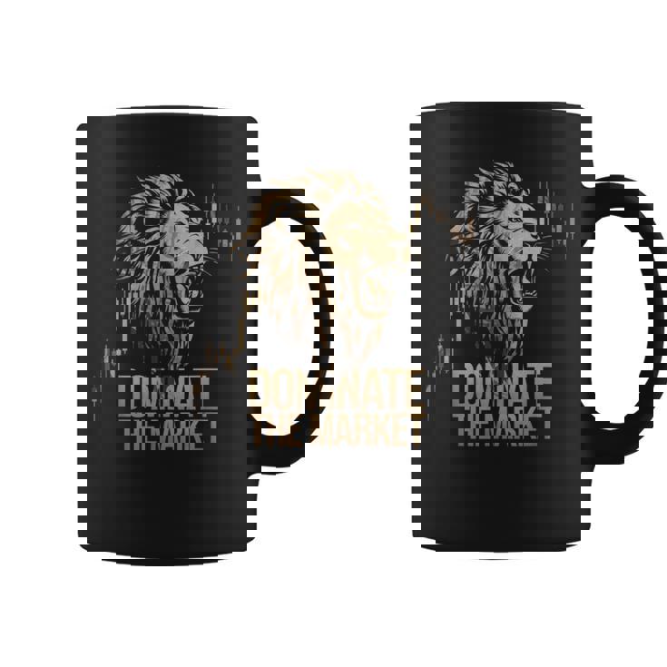 ライオントレーダーが市場を支配するローソク足チャートトレーダー コーヒーマグ