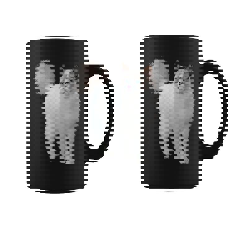 ラグドール 猫のポートレート ラグドール キャットヘッド ラグドール 猫の顔 コーヒーマグ