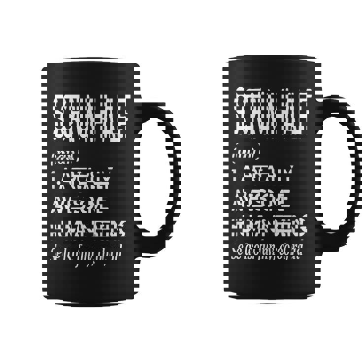 ラグビー選手の定義 面白い スクラムハーフ コーヒーマグ