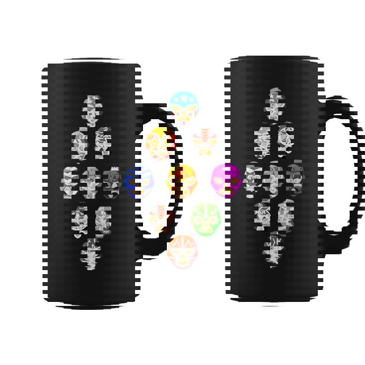 ルチャリブレまたはメキシカンレスリング マスクまたはルチャドール コーヒーマグ