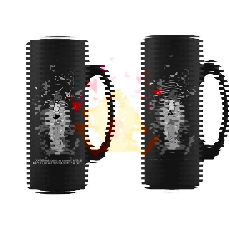 ルーニー・テューンズ タズ スピニング ハート 楽しい コーヒーマグ