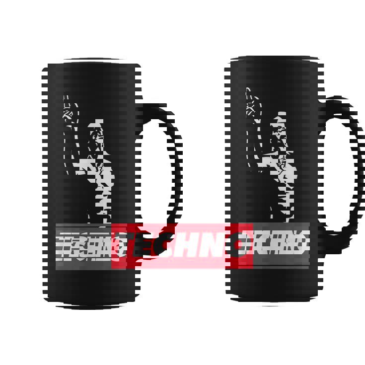 レイバー、Dj、ハードテクノパーティー、フェスティバルのためのテクノバイキング コーヒーマグ