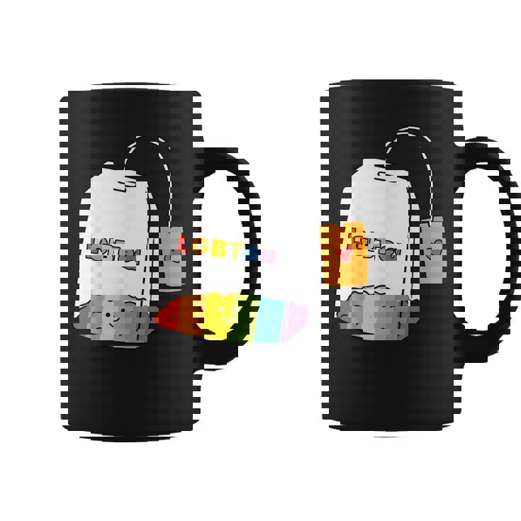 レインボーティーカップ Lgbtea Pride 愛らしいlgbtqプライド月間。 コーヒーマグ