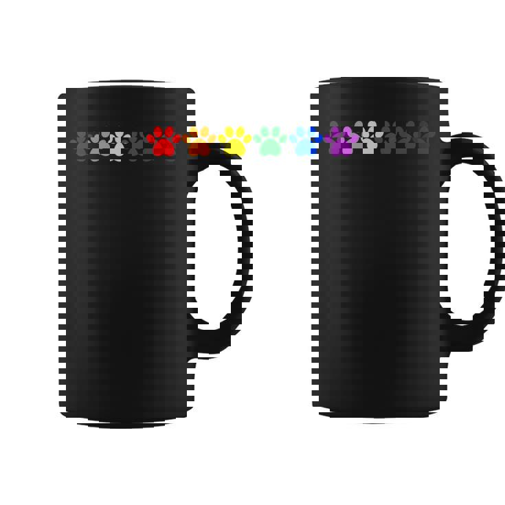 レインボー肉球 Lgbtq プライド ミニマル コーヒーマグ