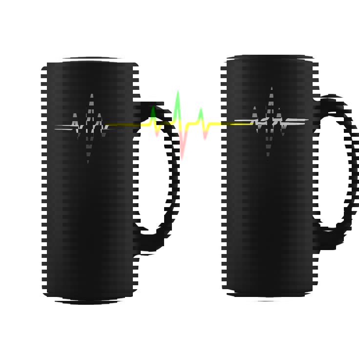 レゲエミュージックパルス周波数アフリカジャマイカラスタファリ コーヒーマグ