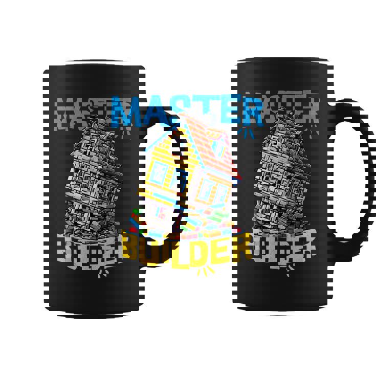 レゴのレンガ造りマスタービルダー面白い曲がった家。 コーヒーマグ