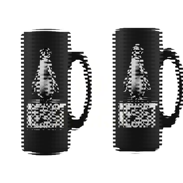 レジスト ペンギン アクティビズム ティー ペンギン 抗議 関税 コーヒーマグ