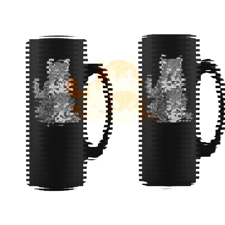 レッサーパンダ かわいい パンダ おもしろ 動物 アート イラスト コーヒーマグ