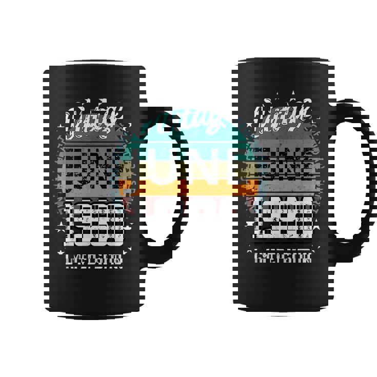 レトロ 45歳 ヴィンテージ 1980年6月 45歳の誕生日 男性 女性 コーヒーマグ