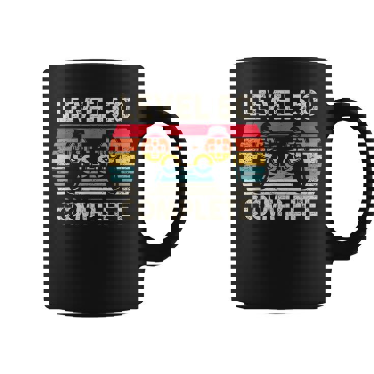 レトロ ゲーム レベル50 コンプリート 誕生日 ギフト 50歳の誕生日プレゼント女性男性ヴィンテージ コーヒーマグ