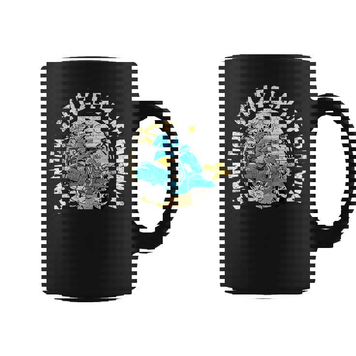 レトロ スケルトン ビーチ サンタクルーズ コーヒーマグ