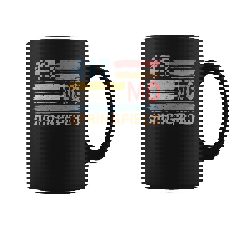 レトロ スプリングフィールド エリアコード 417 ミズーリ州 コーヒーマグ