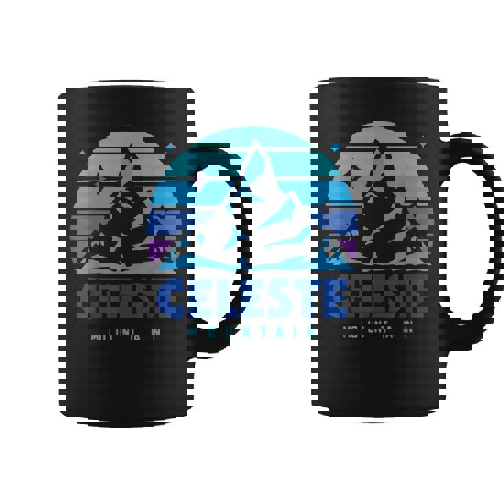 レトロ セレステ ヴィンテージデザイン 山遊び ビデオゲーム コーヒーマグ