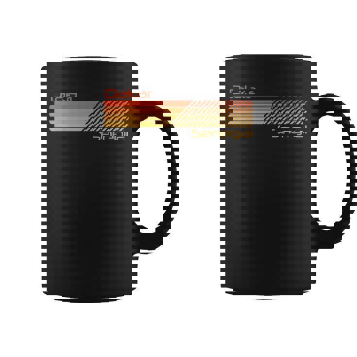 レトロ ダカール セネガル 長袖tシャツ コーヒーマグ