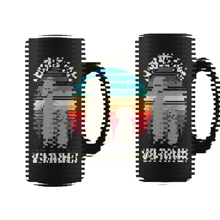 レトロ リスペクト ワイマラナー ヴィンテージ グランジ ワイマラナー 恋人 コーヒーマグ