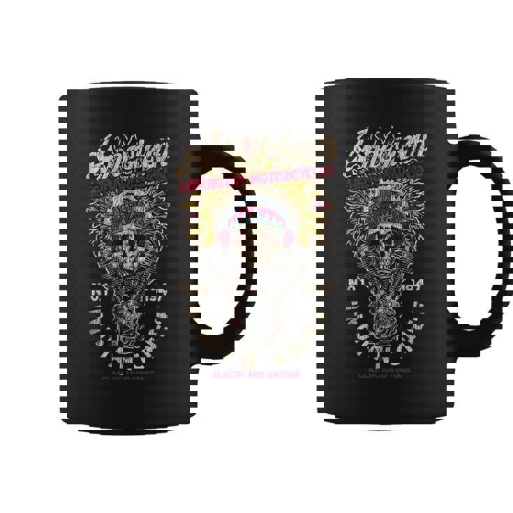 レトロ ヴィンテージ アメリカンバイク インディアン ネイティブ バイカーズギフト コーヒーマグ