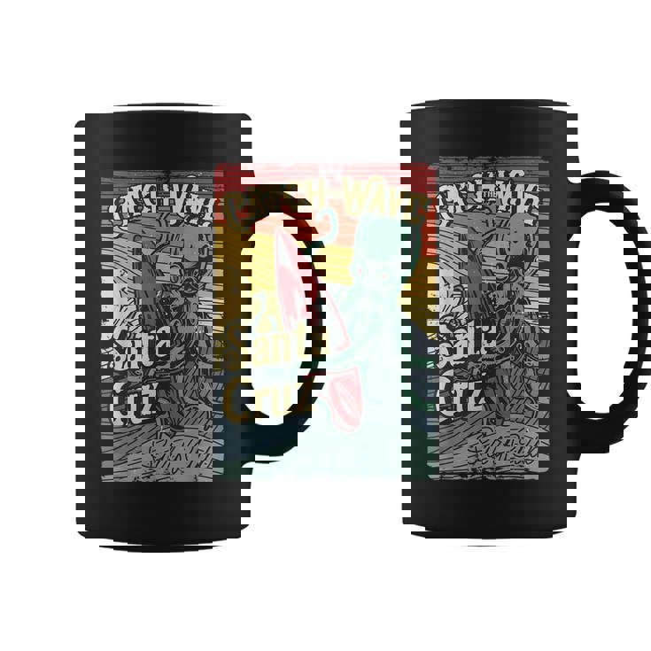 レトロ ヴィンテージ サーフ クラブ オクトパス Ca サンタクルーズ コーヒーマグ