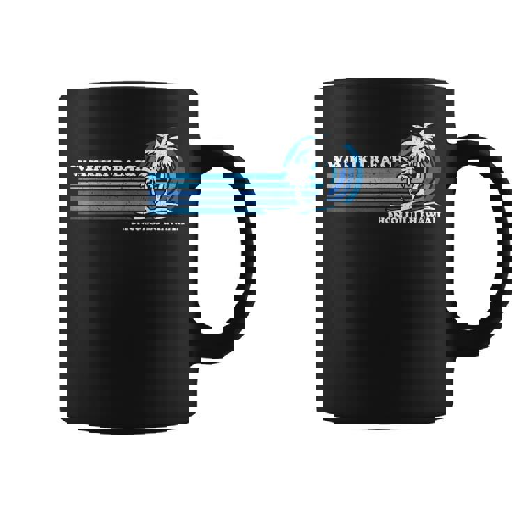 レトロ ヴィンテージ 家族旅行 ホノルル ハワイ ワイキキ ビーチ コーヒーマグ