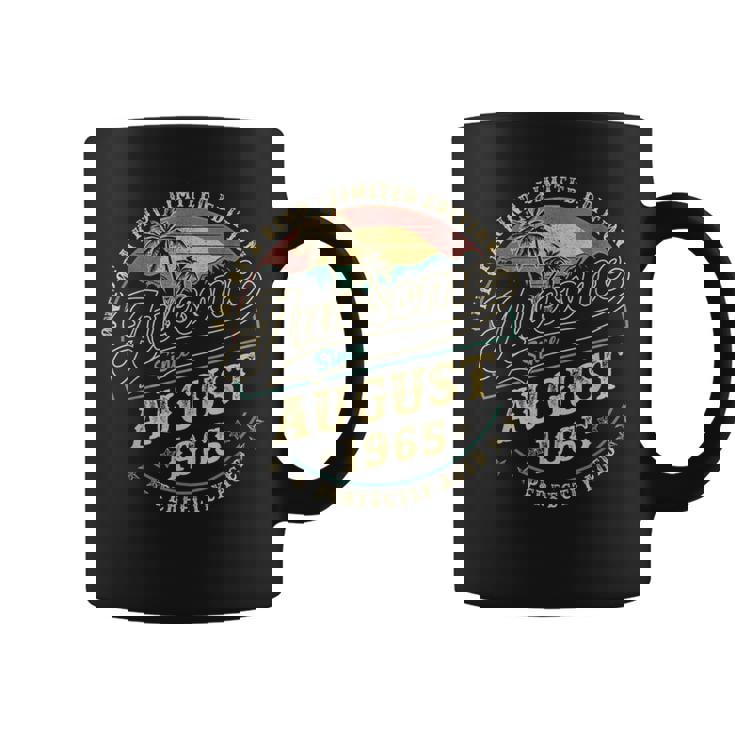 レトロな60歳の男性向け誕生日プレゼント 1965年8月 60歳 コーヒーマグ