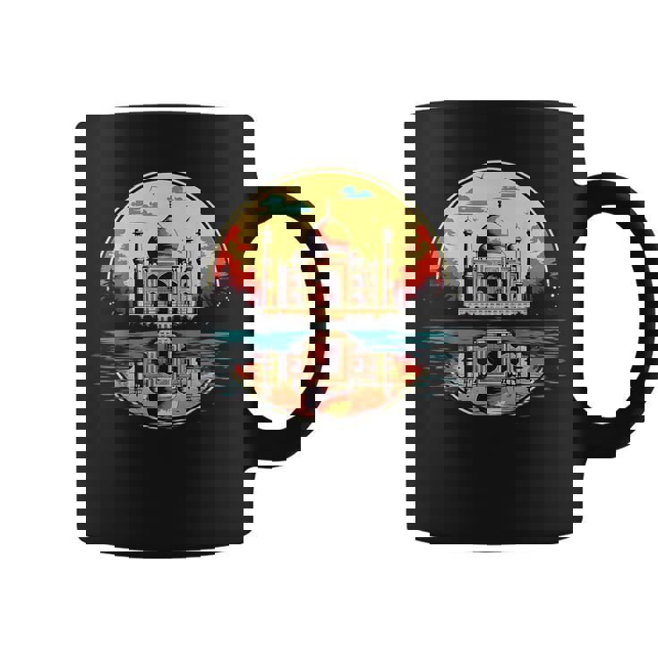 レトロスタイルのタージマハル。 コーヒーマグ