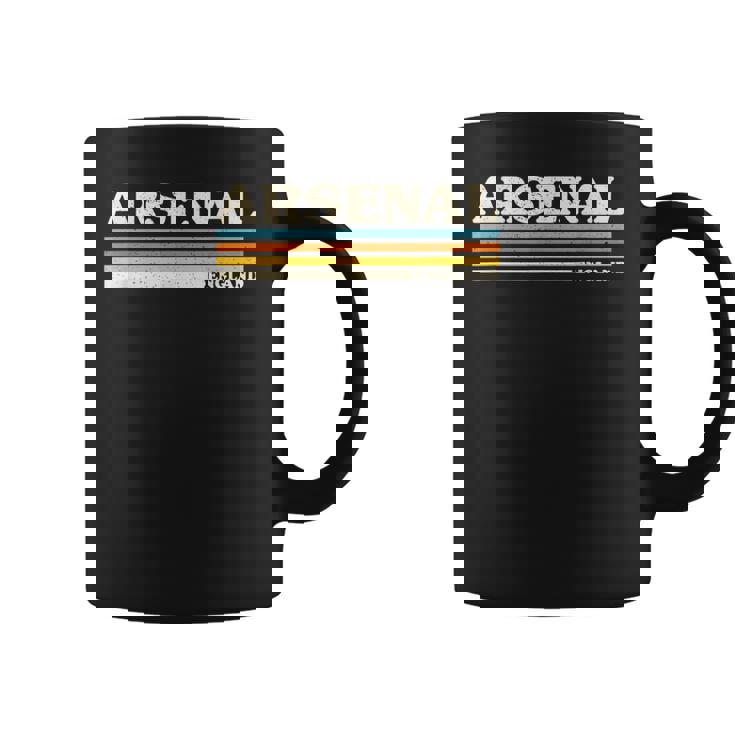 レトロストライプアーセナル。 コーヒーマグ