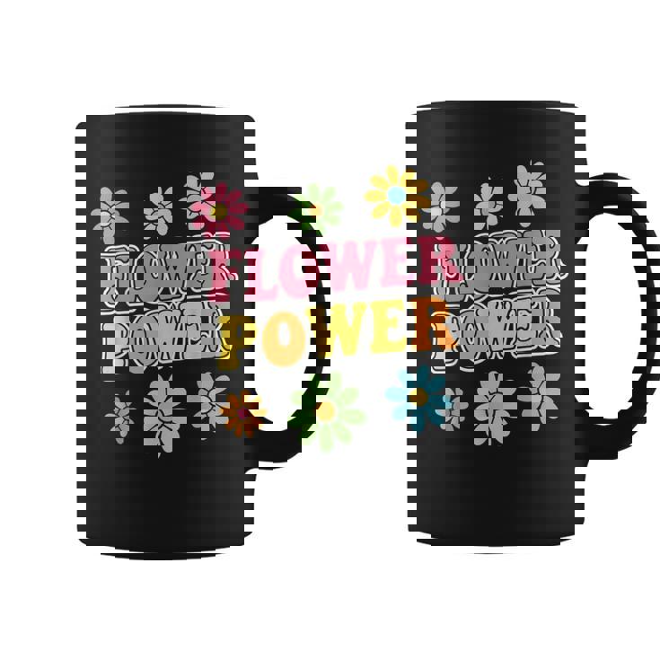 レトロフラワーパワー 60年代 70年代 美的 ヒッピー ボーホースタイル コーヒーマグ