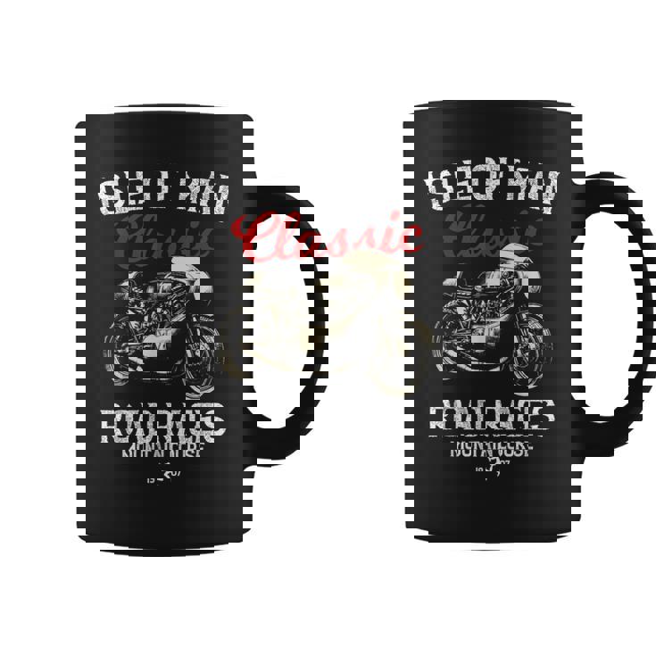 レトロマン島ttレースヴィンテージバイクレース コーヒーマグ