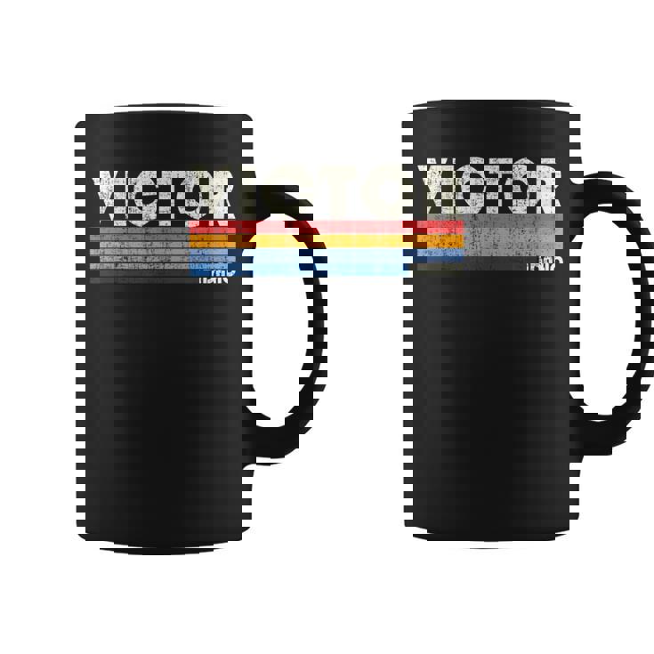 レトロヴィンテージ 70年代 80年代スタイル ビクター、Id コーヒーマグ