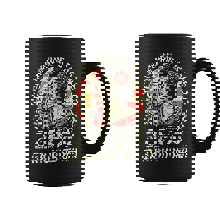 レトロ日本ビール 昭和ヴィンテージ 昭和 少女漢字 コーヒーマグ