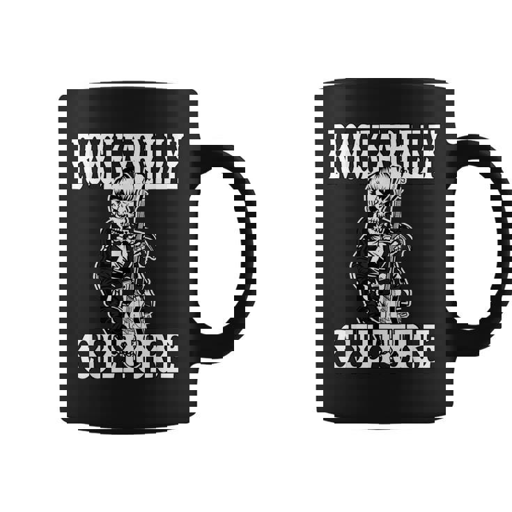 ロカビリー カルチャー ロック スカル タトゥー ピンナップ ロカビリー コーヒーマグ