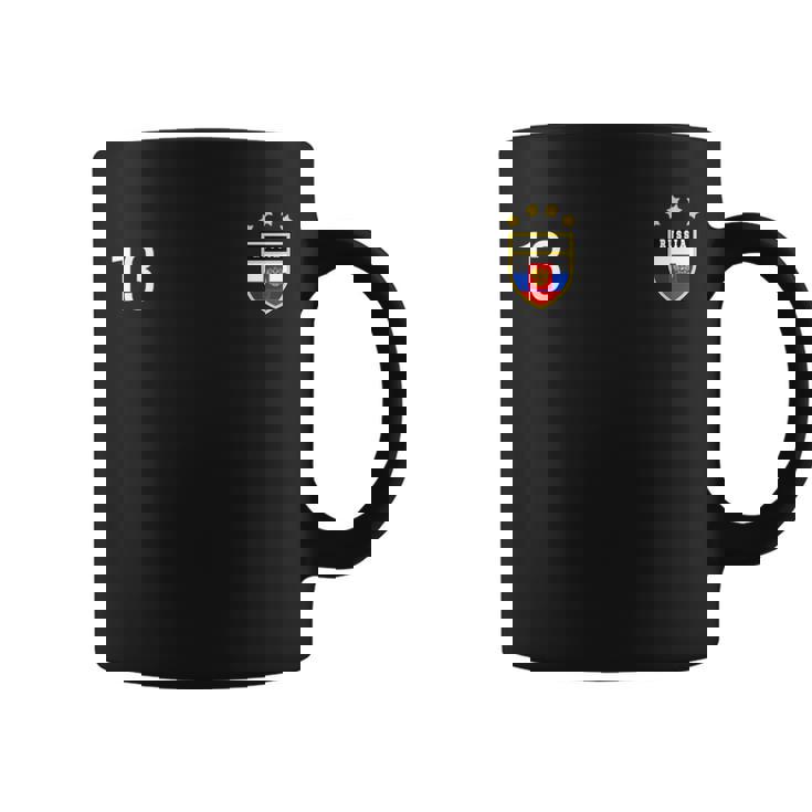 ロシア ナンバー 13 サッカーフラッグ フットボール 13 ロシア コーヒーマグ