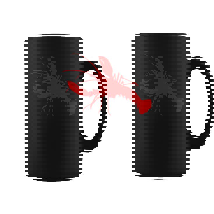 ロブスターレッドシルエット コーヒーマグ
