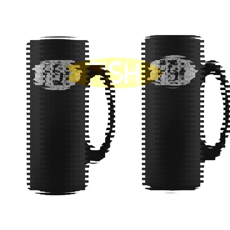 ロングボード サーフボード ヴィンテージ レトロ フィッシュタイプ コーヒーマグ