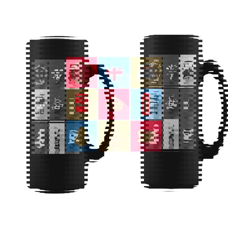 ロンドンバス スカイライン イギリス国旗 ユニオンジャック コーヒーマグ