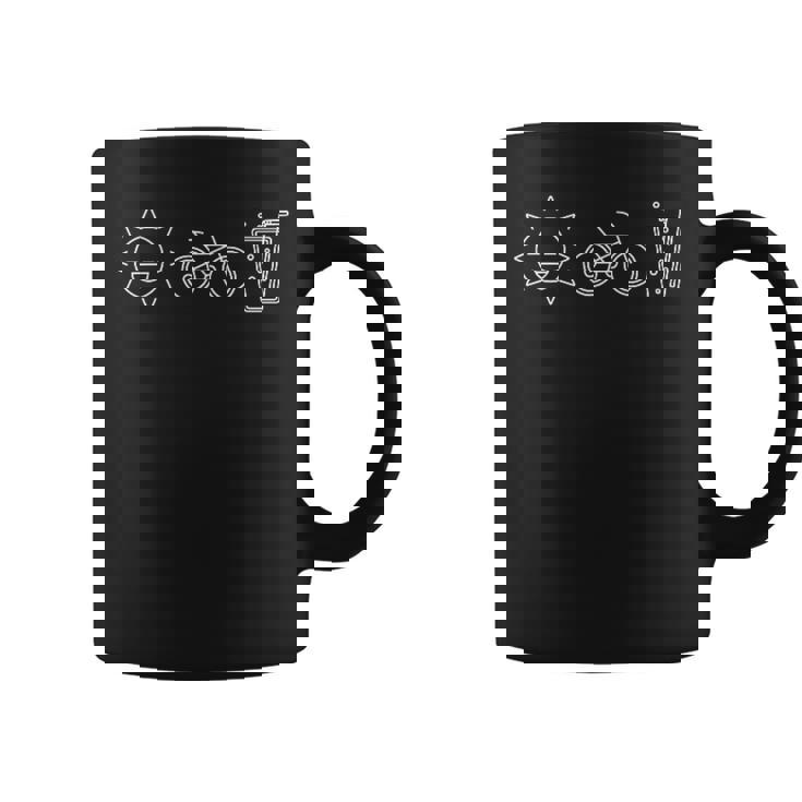 ロードバイク ラインアート 自転車 サイクリング バイカー サイクリスト コーヒーマグ