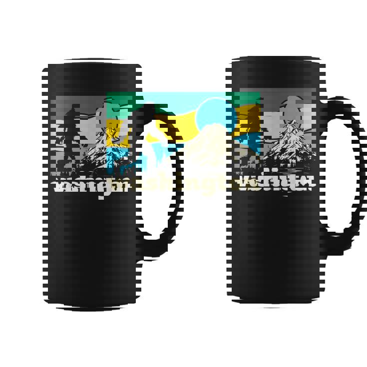 ワシントン州立大学ホームマウンテンズ ビッグフット サスカッチ イエティ ギフト コーヒーマグ