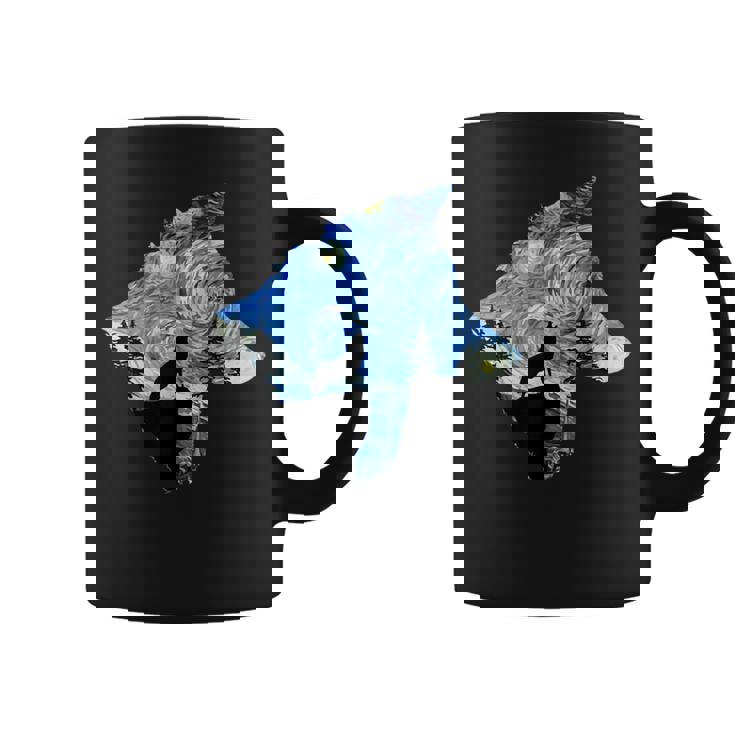 ヴィンセント・ヴァン・ゴッホ作 星月夜狼 有名な絵画 コーヒーマグ